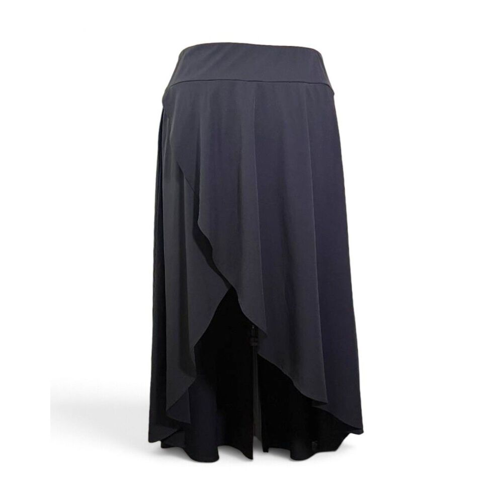 HALARA Breezeful™ High Low 2-in-1 Flowy Midi Quick Dry Black Skirt, EUC 2X